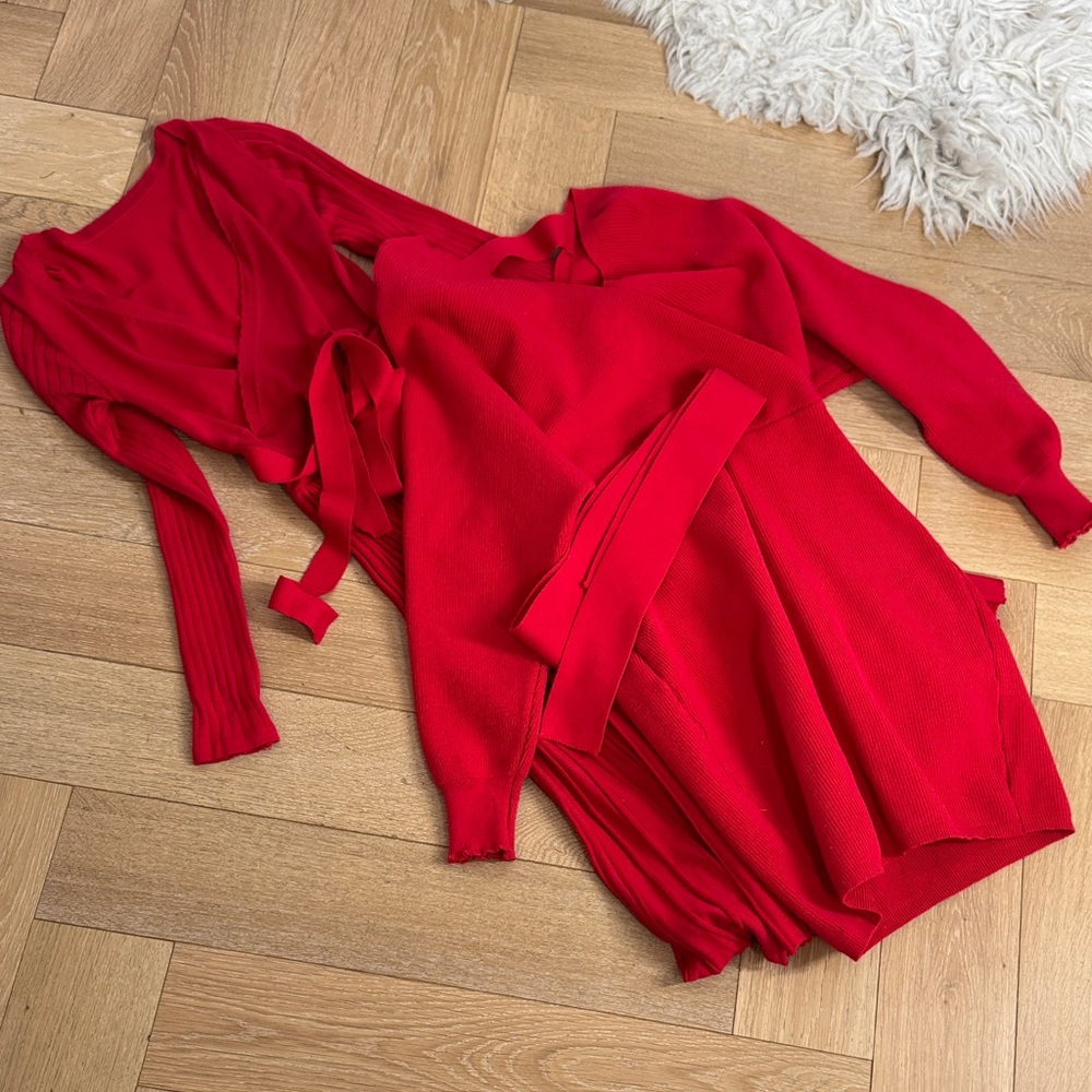 2 Elegant Red Women's Dress Bundle